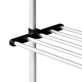 Telescopic Wardrobe System with Shelves Aluminium 321106
