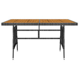 7 Piece Outdoor Dining Set Poly Rattan Grey 3120103