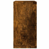 Wall Cube Shelves 6 pcs Smoked Oak 30x15x30 cm 815881