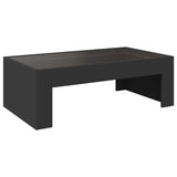 ZNTS Coffee Table with Infinity LED Black 90x50x30 cm 847617