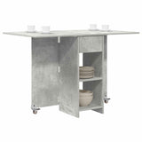 Dinning Table 115 x 70 x 75 cm Engineered Wood Concrete Grey 8006032
