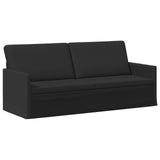 3 Seater Sofa Black 190 x 81 x 82 cm Fabric 42041108