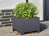 Garden Planters 2 pcs Anthracite 30x30x30 cm Steel 851190