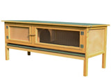 Rabbit Hutch Outdoor Guinea Pig Hutch House Small Animal Bunny Cage w/ Openable Roof, 115 x 44 x 65 T3398P375354