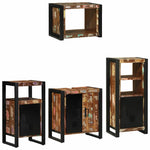 Bathroom Furniture Set 4 pcs Multicolour Solid Reclaimed Wood 3305671