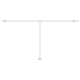 Freestanding Manual Retractable Awning 600x300 cm Blue/White 3069596