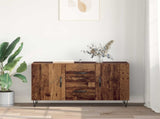 Sideboard with Drawer Old Wood 100 x 36 x 60 cm Engineered Wood 882469