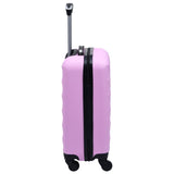 ZNTS Hardcase Trolley Set 2 pcs Pink ABS 92429