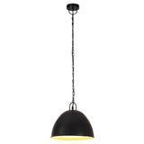 Hanging Lamp Black Iron 31 cm diameter Hanging Light Round 320548