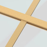 Sliding Door Gold 102.5x205 cm Clear ESG Glass and Aluminium 155174