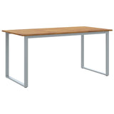 Garden Dining Table Grey 160 x 80 x 75 cm 4010595