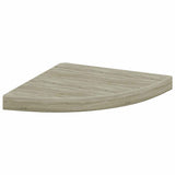 Floating Corner Shelves 2 pcs Oak 35x35x3.8 cm MDF 323926