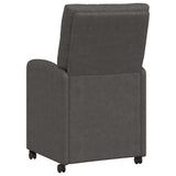 Dining Chairs with Wheels 2 pcs Black 58 x 67 x 97 cm 42017857