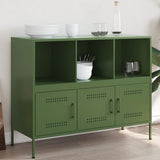 Sideboard Olive Green 100.5x39x79 cm Steel 843094