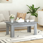 ZNTS Coffee Table Grey Sonoma 100x60x42 cm Engineered Wood 815427