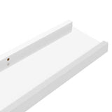 Wall Shelves 4 pcs High Gloss White 115x9x3 cm 326657