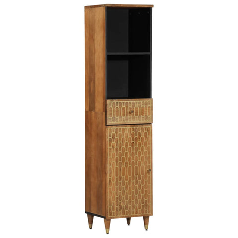 Bathroom Cabinet 38x33x160 cm Solid Wood Mango 358306
