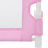 Toddler Safety Bed Rail Pink 180x42 cm Polyester 10171