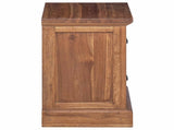 Bedside Table Natural 40 x 30 x 50 cm Solid Teak Wood 42017950