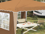 Pop-up Party Tent 288 x 288 x 245 cm Beige Oxford Fabric 42019760
