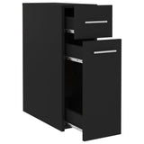 Apothecary Cabinet Black Engineered wood Medium 804212