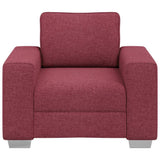 Sofa Wine Red 100 x 77 x 82 cm Fabric 4105210