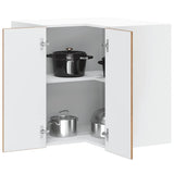 Kitchen Wall Corner Cabinet "Porto" Old Wood Engineered Wood 854105
