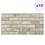 ZNTS 3D Wall Panels with Sand Brick Design 10 pcs EPS 147201