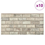 ZNTS 3D Wall Panels with Sand Brick Design 10 pcs EPS 147201