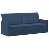 Sofa Set 2 pcs Blue Fabric 3433170