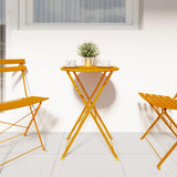 Bistro Table Folding Mustard 50 x 71 cm Powder-coated Steel 42002963
