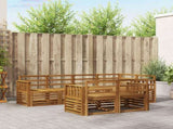 Outdoor Sofa Set 7 pcs Natural Polyester 3374959