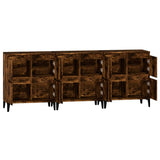 Sideboards 3 pcs Smoked Oak 60x35x70 cm Engineered Wood 3185780