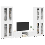 TV Cabinet Set with Drawer FLORIN 3 pcs White Engineered Wood 3397984