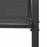 Stackable Garden Chairs 6 pcs Black Textilene Fabric 318783