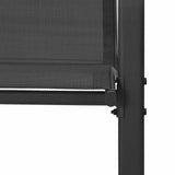 318783 Stackable Garden Chairs 6 pcs Black Textilene Fabric