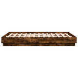 Bed Frame without Mattress Smoked Oak 120x190 cm Small Double 3209888