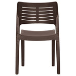 Garden Chairs 2 pcs Mocha Polypropylene 317730