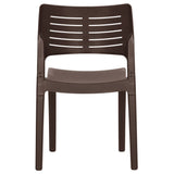 Garden Chairs 2 pcs Mocha Polypropylene 317730
