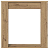 Fireplace Surround Artisan Oak 100x20x100 cm Engineered Wood 854579