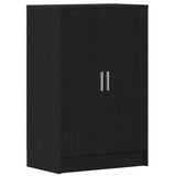 Shoe Cabinet Black Oak 60x35x92 cm Engineered Wood 862074