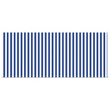 Manual Awning 3 x 2.5 m Blue and White Stripe 100% Polyester 3329913
