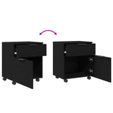 File Cabinet Black Oak 45 x 38 x 54 cm Engineered Wood 862771