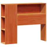 Bookcase Bed without Mattress Wax Brown 75x190 cm Small Single Solid Wood Pine 3322974
