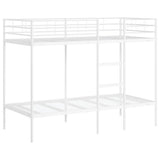 Bunk Bed without Mattress White 100x190 cm Steel 42000330