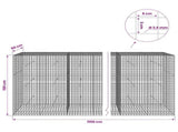 Gabion with 3.5 mm Wire and 5x5 cm Mesh 1100x50x150 cm 3462376