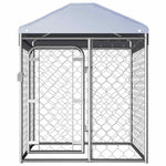 Outdoor Dog Kennel with Roof 100x100x125 cm 144491