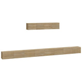 4 Piece TV Cabinet Set Sonoma Oak Engineered Wood 3114608