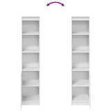 Highboard White 37.5x35x180 cm Engineered Wood 861670