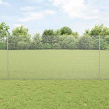 Fence and Post Silver 1.2 x 10 m Steel 3336329